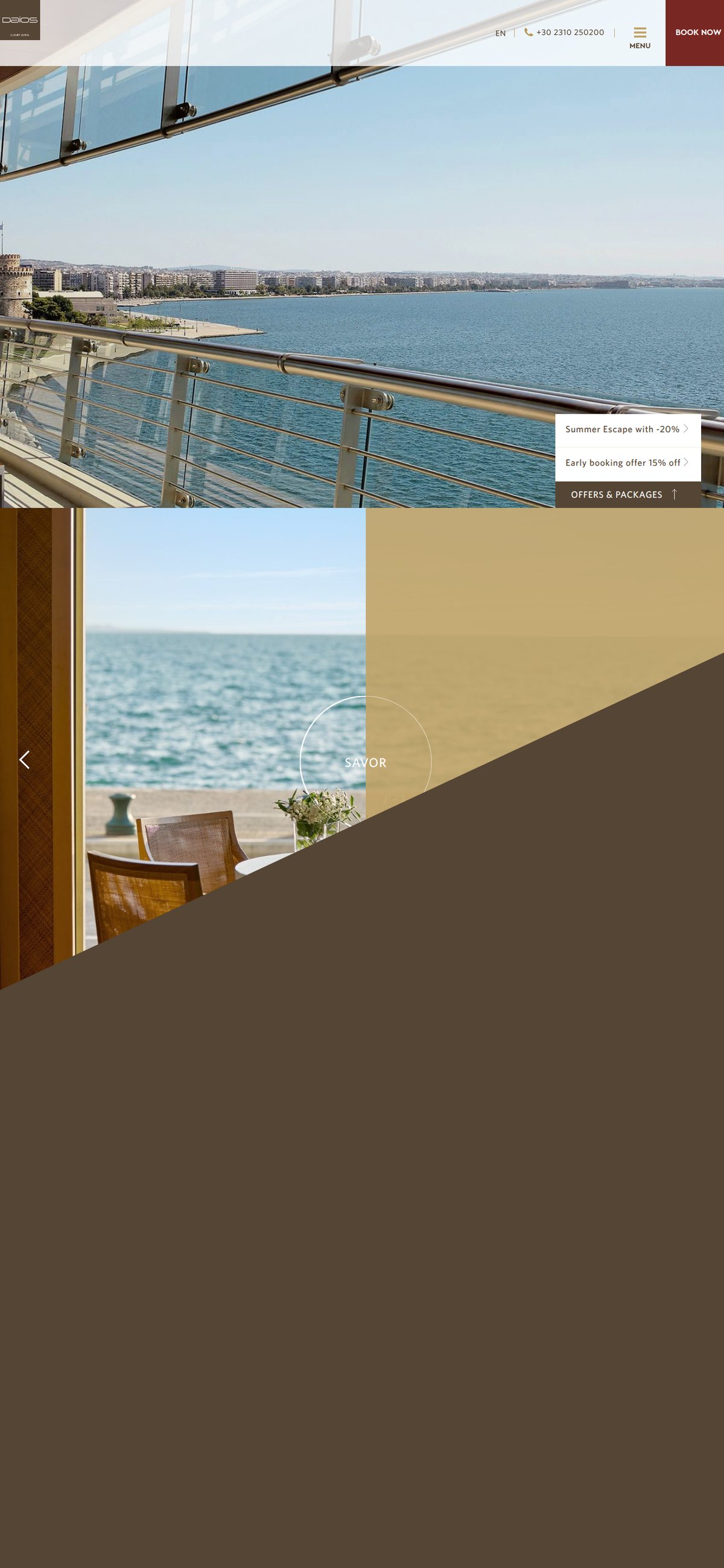 Daios Hotels — luxury hotels website